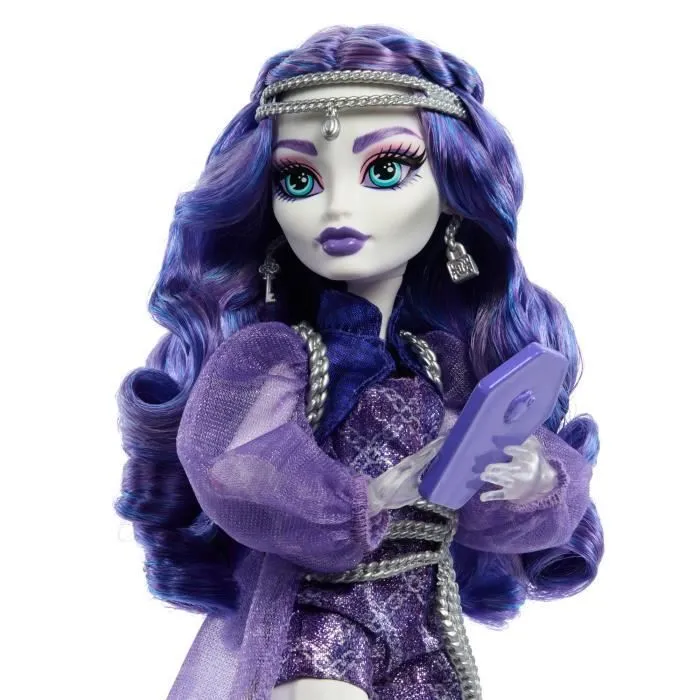 Monster High-Spectra Vondergeist-Poupée, furet Rhuen et accessoires HXH77-2