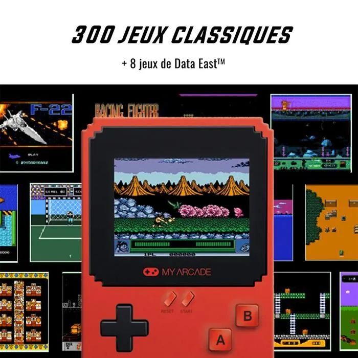 Console Portable - My Arcade - Pixel Classic - 300 Jeux Rétro - 8 Jeux Data East - Écran LCD 2,75 pouces-1