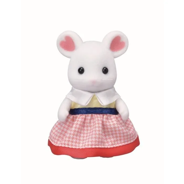 Figurine Famille Souris Marshmallow Sylvanian - SYLVANIAN FAMILIES - 5308 - Articulée et Habillée - Mixte-2