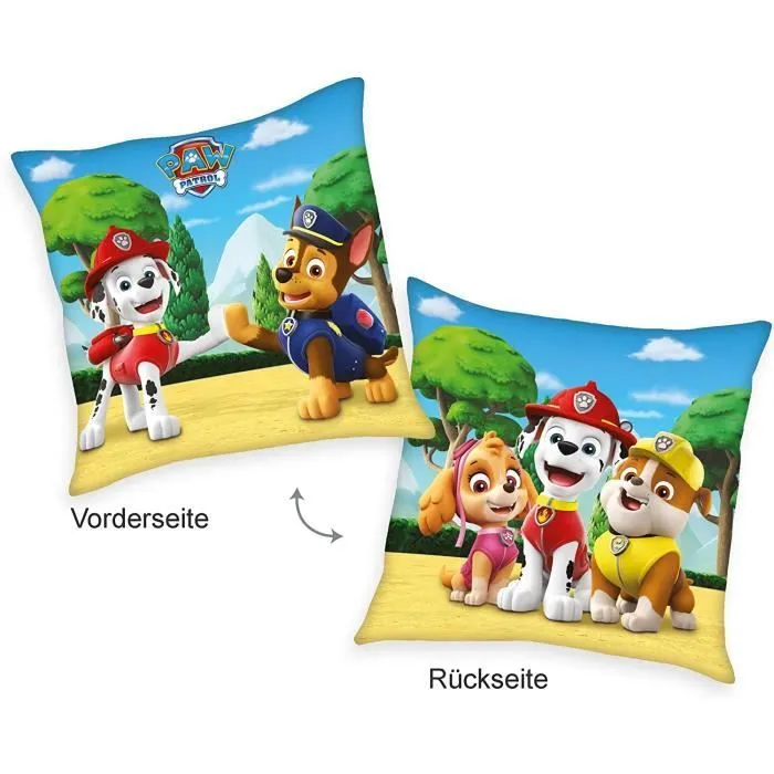 Herding Paw Patrol Coussin Décoratif, Polyester, Multicolore, 40 x 40 cm - 5532288003412-1