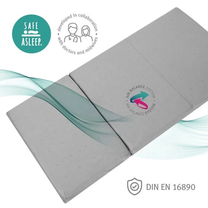ROBA Matelas Bébé de Voyage "safe asleep®" Pliable et Aérée - 60x120 cm-5