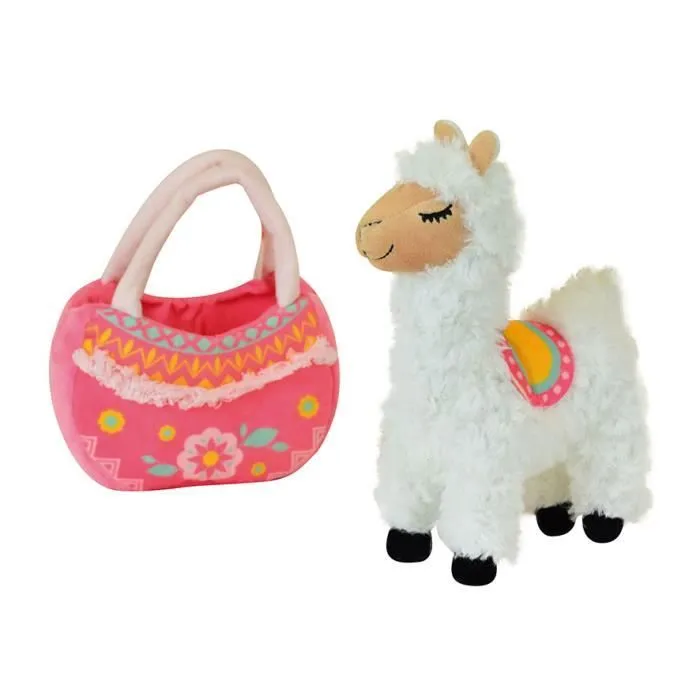 JEMINI Peluche Lama Dans Sac Pour Enfant - 24 cm-0