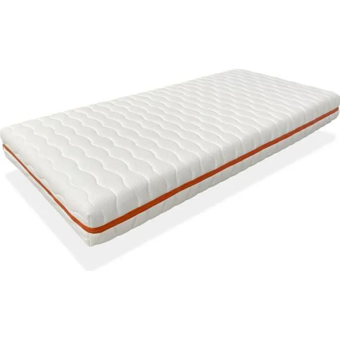 Matelas 90X200 LIT ENFANTS Épaisseur 18 CM NUKA -Mousse,Déhoussable, idéal pour le lit cabane-0