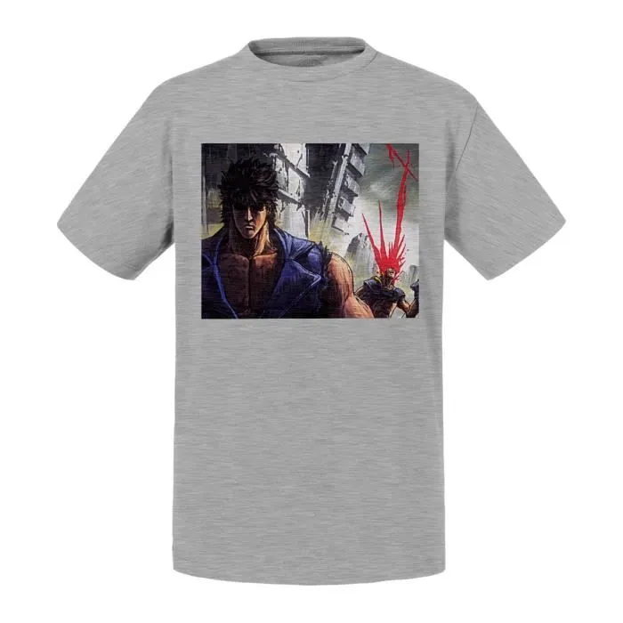 T-shirt Enfant Gris Ken Le Survivant Dessin Okuto No Ken-0