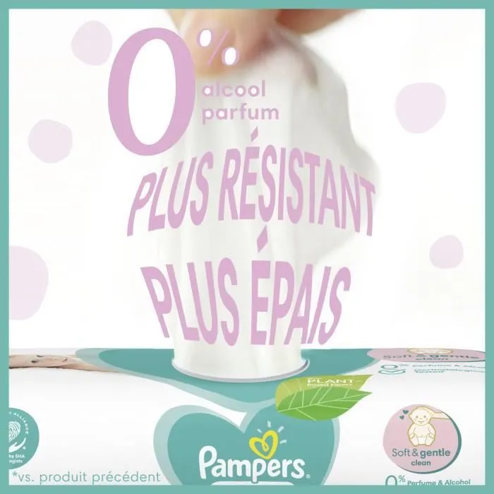 12x52 Lingettes Sensitive, Pampers-7