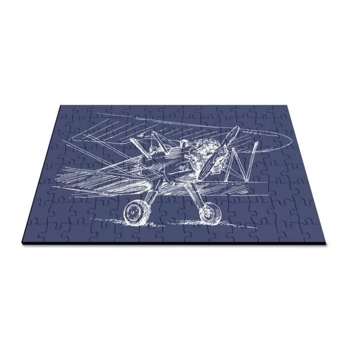 Puzzle Classique - FABULOUS - Avion Ancien Pionnier Aeronautique Dessin - 100 Pièces - Adulte - Mixte-2