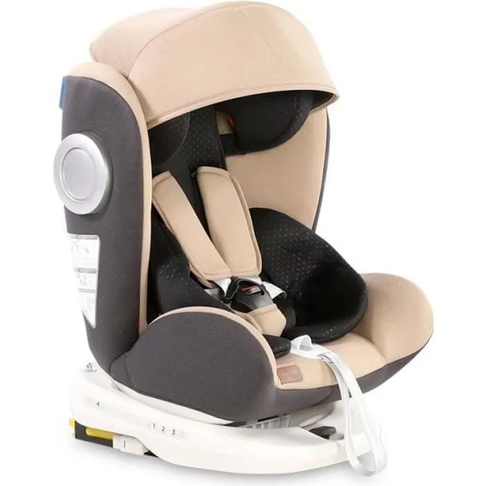 Siège auto bébé LUSSO SPS Isofix groupe 0+/1/2/3 (0-36kg) beige-0