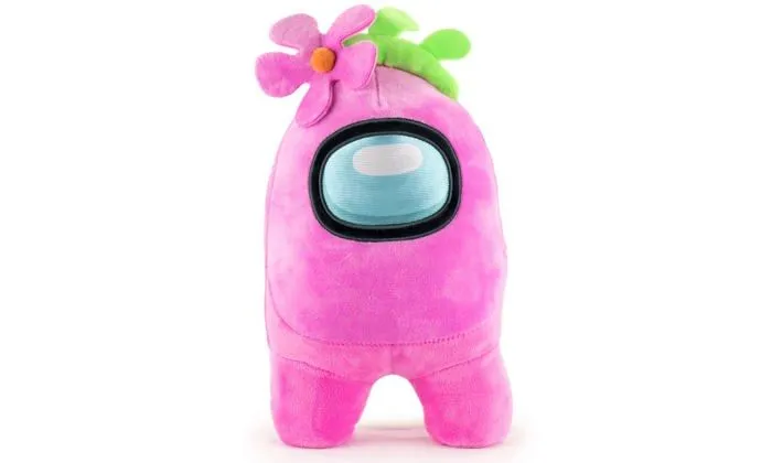 Peluche Hive entertainment Peluche Among Us - Rose Avec Fleur - Qualite Super Soft-0