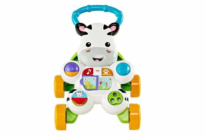 Chariot a pousser Fisher-price - GXC31 - Learn with Me Zebra Walker 1 Jouets, Simple, , Multi, Sustainable Packaging-0