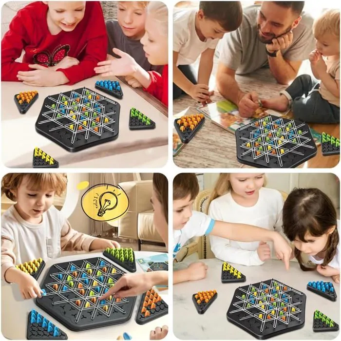 Jeu De Triangle En Chaîne,Échecs Triangulaires En Chaîne Interactifs,Jeu D'Échecs Triangulaire Amusant,Jeu D'Échecs De Stratégie D-5