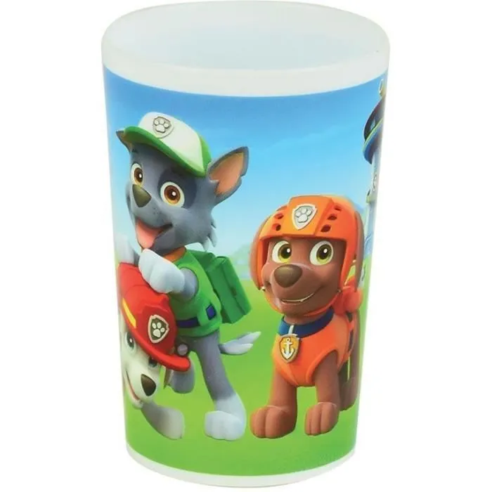 Lot vaisselle - FUN HOUSE - PAT'PATROUILLE - Verre, 2 Assiettes creuses Ø16 cm, couverts, gourde, gobelet et mug-2