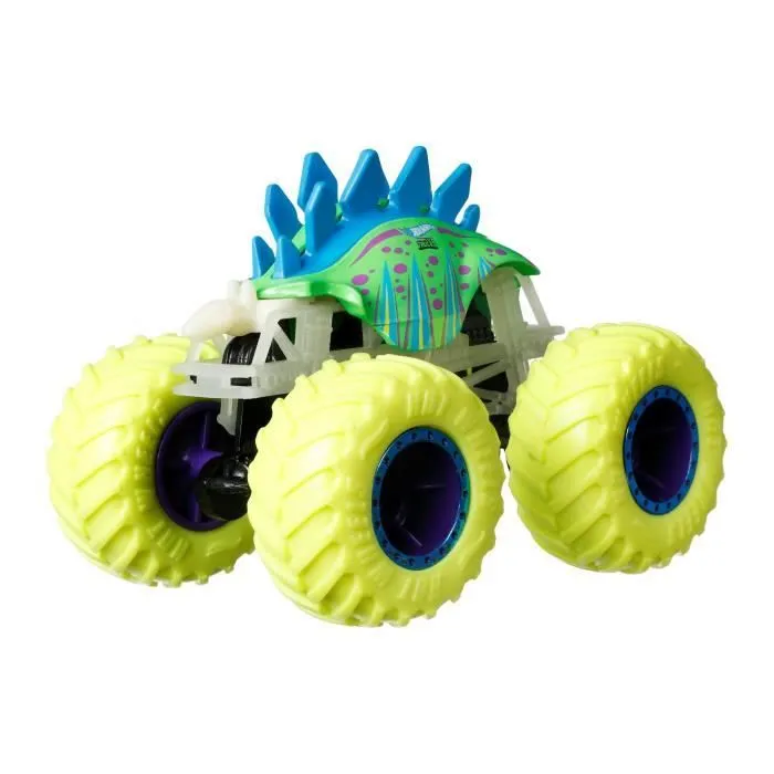 Bebeboutik Hot Wheels Monster Trucks Coffret 10 Vehicules Phosphorescents Petite voiture Des 3 ans HCB57