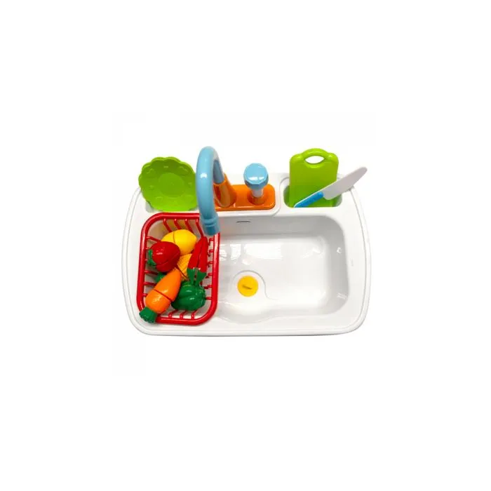 Évier de cuisine Play Time AXI - Jeu éducatif pour enfants - Multicolore - 17 pièces-4