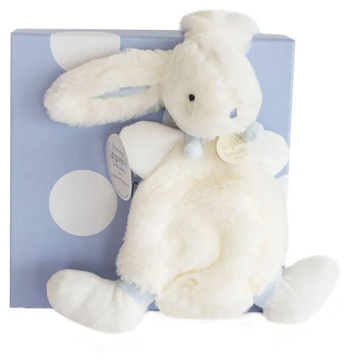DOUDOU ET COMPAGNIE Lapin Bonbon - Doudou Bleu-1