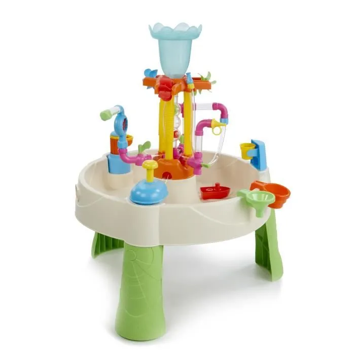 Table d'eau fontaine Little Tikes - Usine à Fontaines - PVC - 75x75x95cm - Garçon et Fille - 24 mois+-0