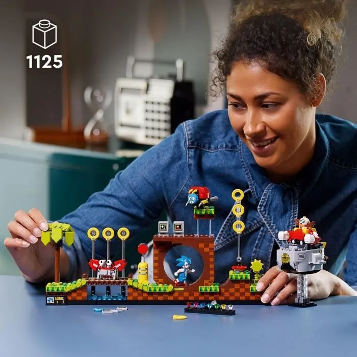 LEGO® Ideas 21331 Sonic the Hedgehog™ – Green Hill Zone, Niveau du Jeu Vidéo, Kit de Construction, Idée Cadeau-4