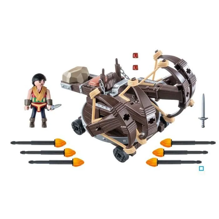 PLAYMOBIL - Dragons Edition Limitée - Eret et Baliste à 4 Projectiles de Feu-1