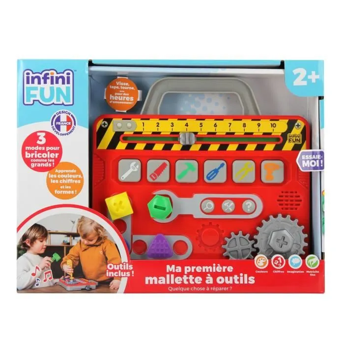 Mallette à Outils - KD - Ma Première Mallette à Outils - 6 activités et 3 modes de jeux pour s'amuser en sécurité-0