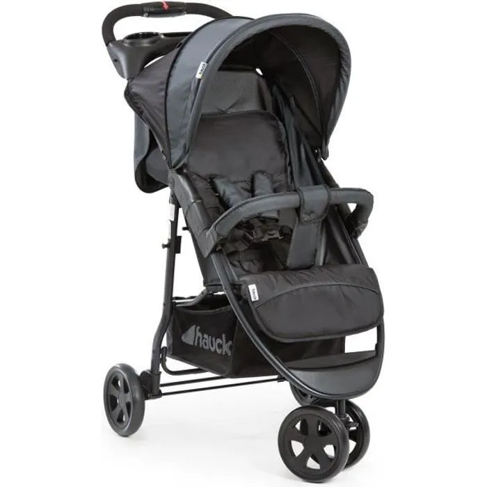 HAUCK Citi Neo II Poussette Citadine Shopper - Caviar Stone - 3 roues-0