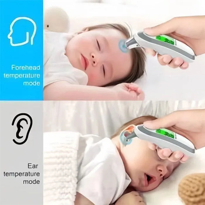 Thermomètre Frontal et Auriculaire Infrarouge Zentavo Affichage Numérique Médical Professionnel Bébé Enfant Mesure température-1