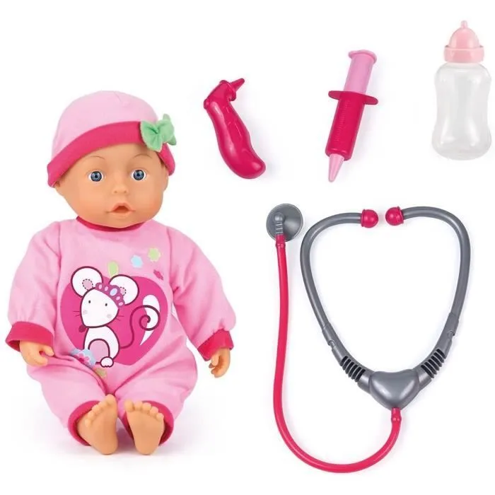 Bayer Design 93378AA Kit docteur poupée bébé avec son-0