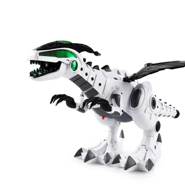 Jouet dinosaure mécanique - Non spécifié - Robot miniature - Spray brume - 6 ans et plus - Blanc-1