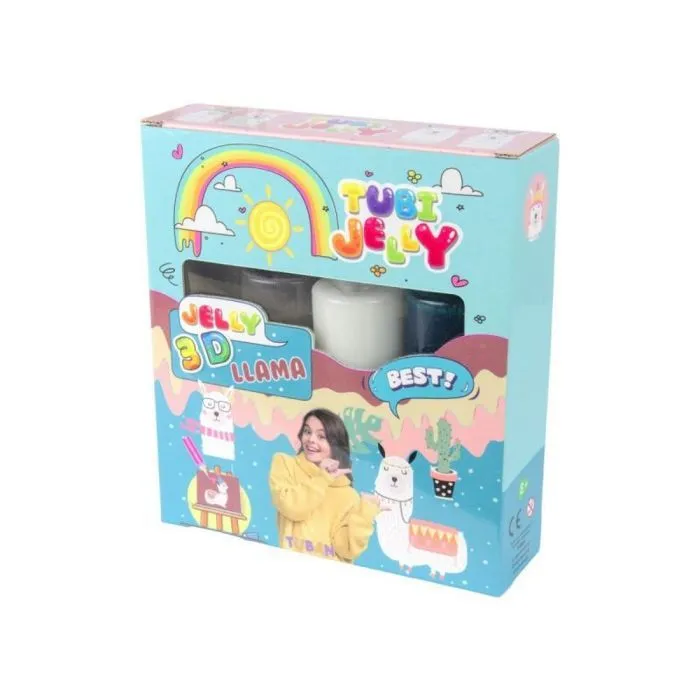 Jeu de pate a modeler Tuban Tubi Jelly Set de 3 couleurs différentes ''150ml'' + un petit bol - 3D Lama-0