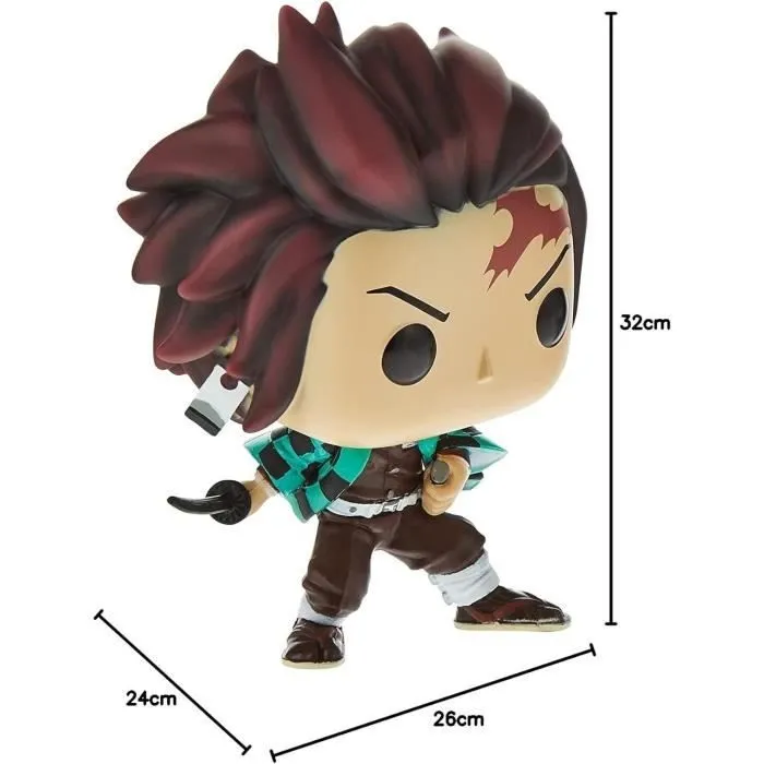 Funko - Demon Slayer - Figurine POP! Tanjiro Kamado 9 cm-2