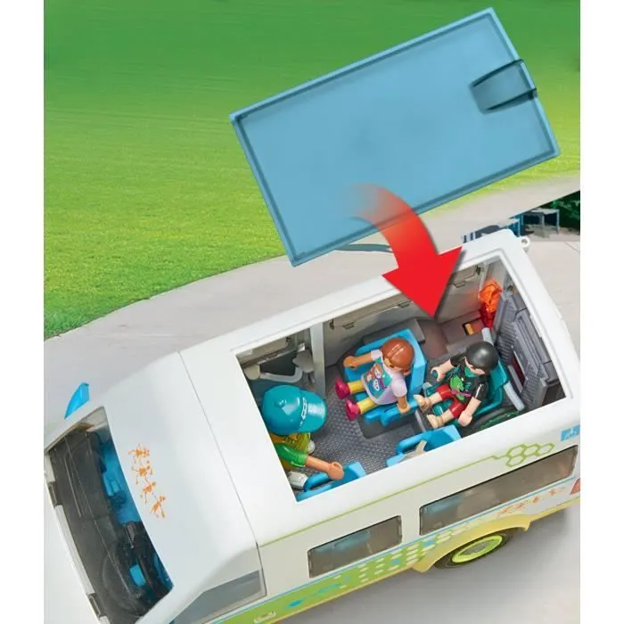 PLAYMOBIL 71329 Bus scolaire, City Life, L'école, 53 pièces, Dès 4 ans-5
