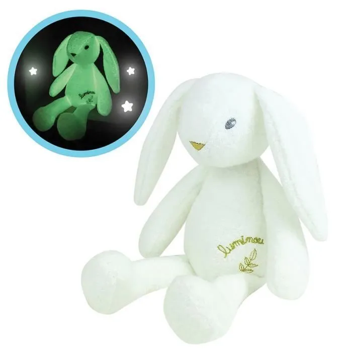 LUMINOU Peluche lumineuse lapin +/- 30 cm-0