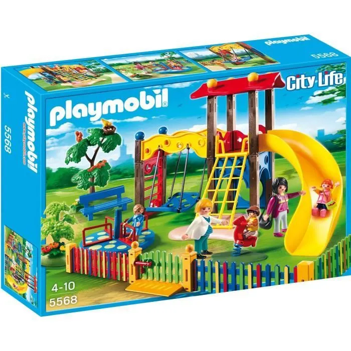 PLAYMOBIL 5568 - City Life - Square pour Enfants avec Jeux-0