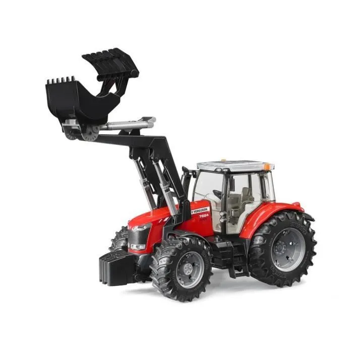 Tracteur Massey Ferguson 7600 avec fourche - BRUDER - Modèle 3047 - Garçon - Echelle 1:16-2
