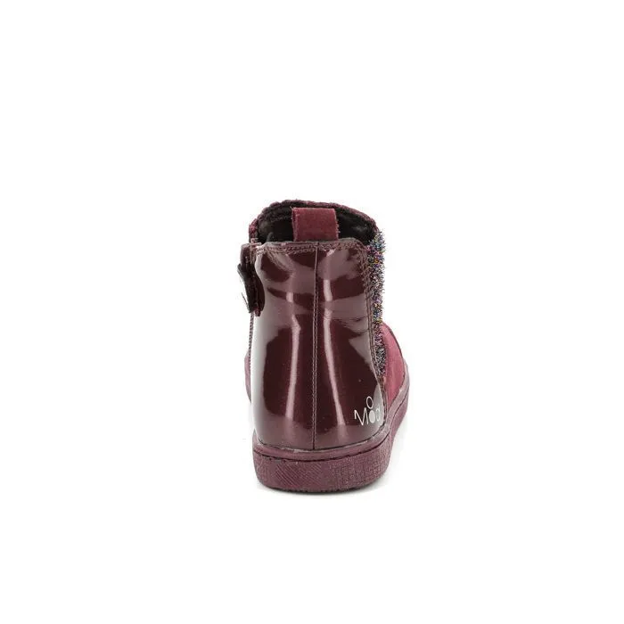 Boots - Mod 8 - Blanou - Cuir - Rouge bordeaux - Fermeture zip et élastique-2