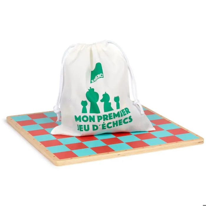 Jeu d'échec en bois designé par Ingela P. Arrhenius - VILAC - Mon premier jeu d'échec - 32 pièces - Multicolore-3