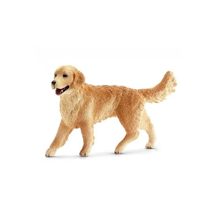 Figurine Schleich 16395 - Animal de la ferme - Golden Retriever femelle beige-0