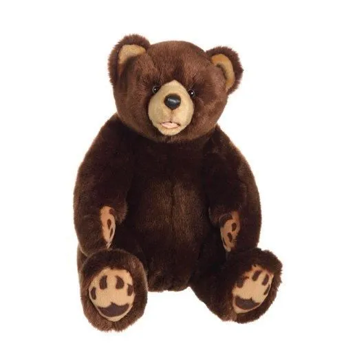 Peluche Ours Grizzly Assis Brun - GIPSY TOYS - 42 cm - Age minimum: 10 mois - Dimensions: 330x280x430 cm-0