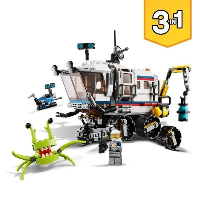 LEGO® Creator 31107 L’explorateur spatial, Jouet de Construction pour Enfants, Figurine Extraterrestre Robot Astronaute-1