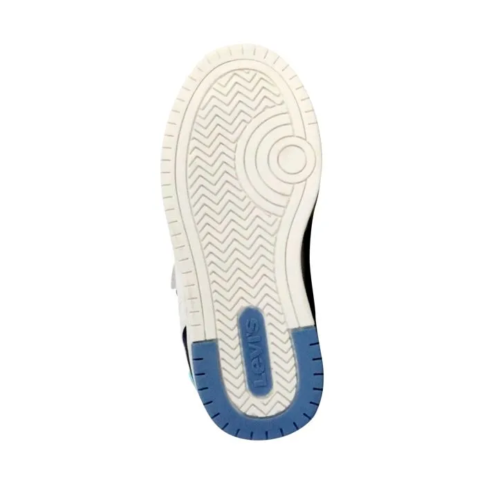 Basket Basse à Scratches Junior Levi's Kick Mid - Blanc/Vintage Indigo-5