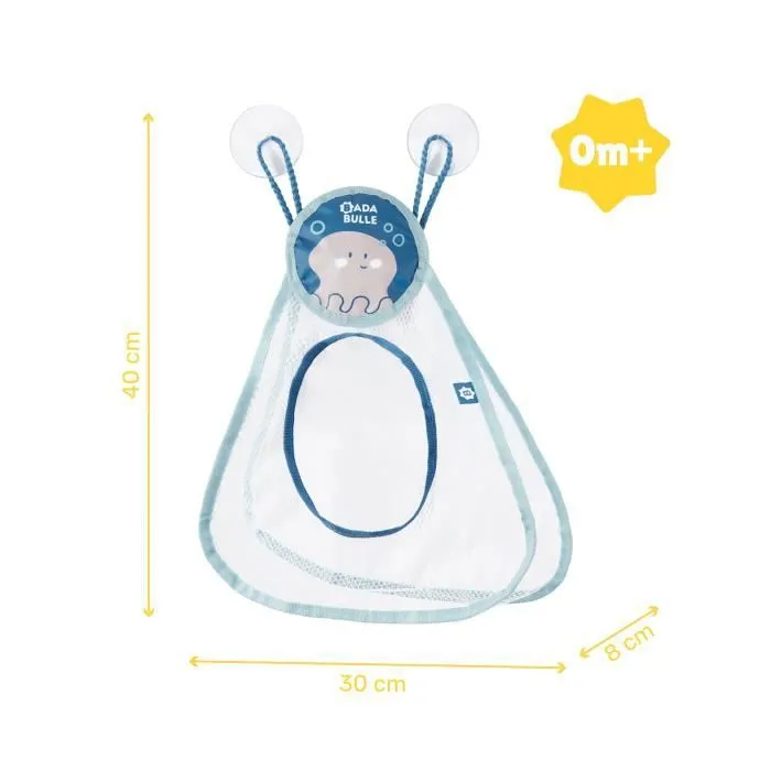 Badabulle Filet de bain, Organisateur de jouets de bain pour bébé, grande contenance-4