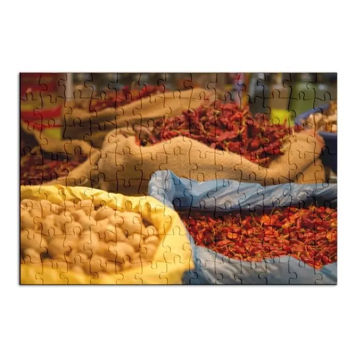 Puzzle Classique - FABULOUS - Sac de Piment Epices Inde - 100 Pièces - Mixte - Adulte - Intérieur-1
