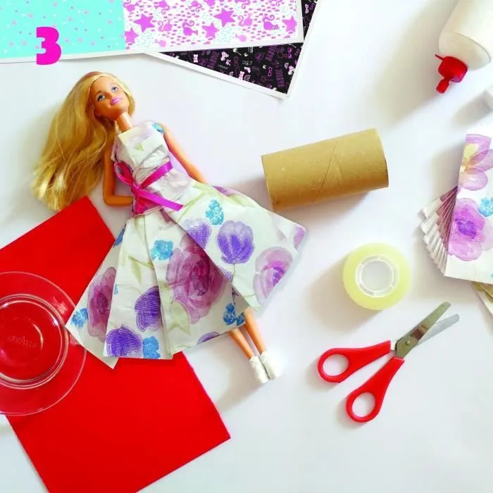 Atelier de mode - Table Lumineuse - LISCIANIGIOCHI - BARBIE - Poupée Barbie, Matériel Créatif-3