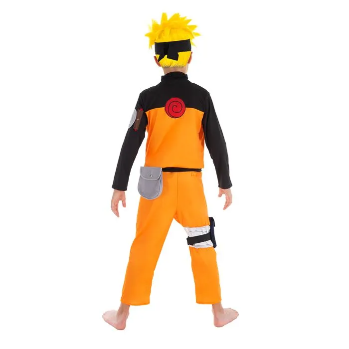 DÉGUISEMENT NARUTO GARÇON 9/10 ANS Orange, Cuivre, Mandarine-3