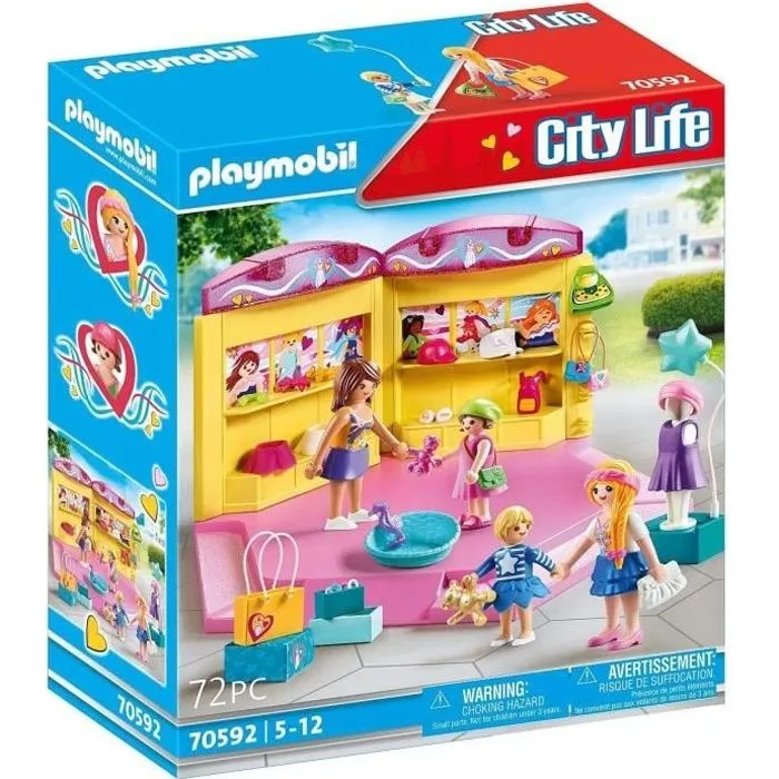 PLAYMOBIL - 70592 - Boutique de mode pour enfants-0