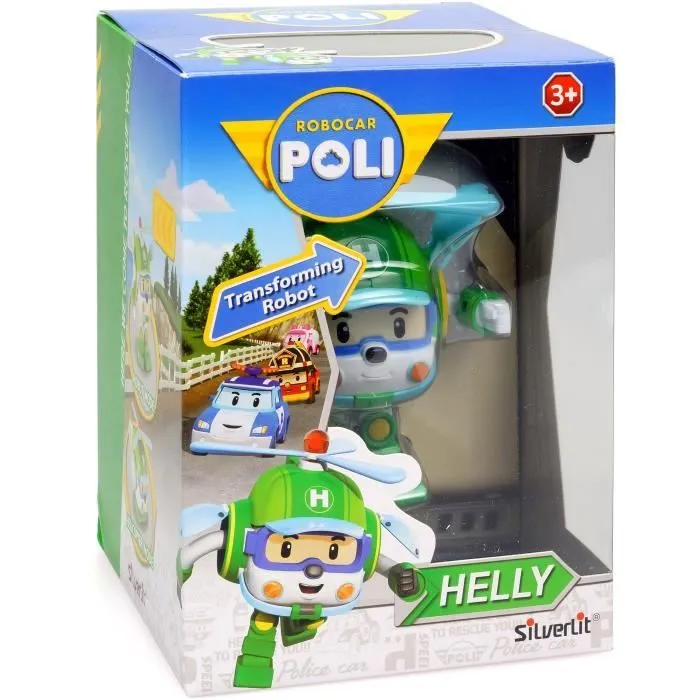 ROBOCAR POLI - ROBOCAR - Véhicule transformable Héli - Bras articulés - Jouet pour enfant dès 3 ans-3