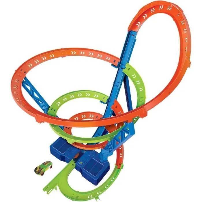 Hot Wheels®-Coffret Piste Cyclone Crash, avec 1 véhicule Hot Wheels® HJT51-0