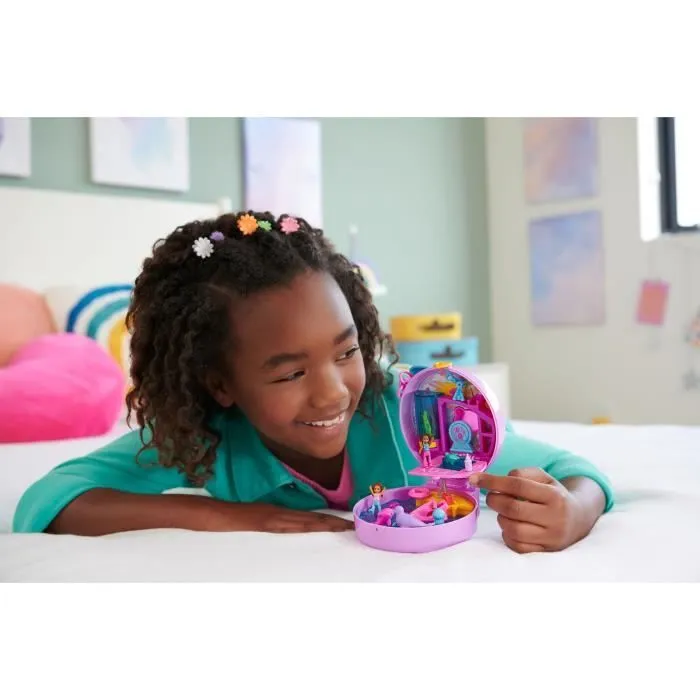 Polly Pocket-Sauvetage du dauphin-Coffret 2 mini-figurines et animaux HWN96-2