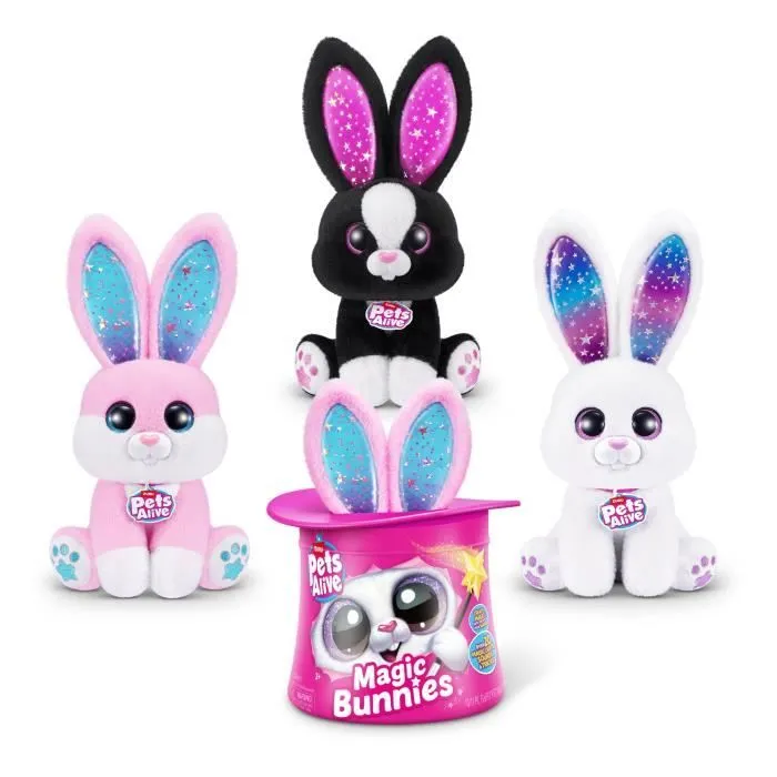 Jeu interactif - ZURU - PETS ALIVE Magic Bunnies - 20 surprises - Effets lumineux - Mixte-2