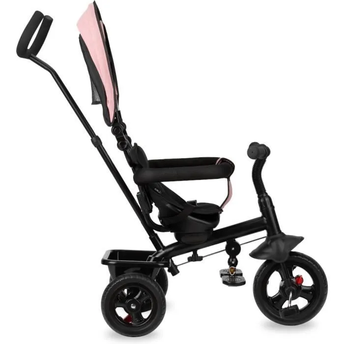 MoMi IRIS - 5en1 - Tricycle Evolutif Bebe - Draisienne Pour Enfants - jusqu'à 5 ans - Rose-1