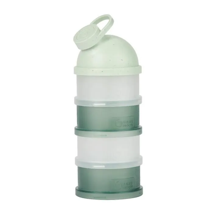 Babymoov Boîtes Doseuses de Lait en Poudre Babydose - Bec verseur ergonomique - Made in France, Vert-0