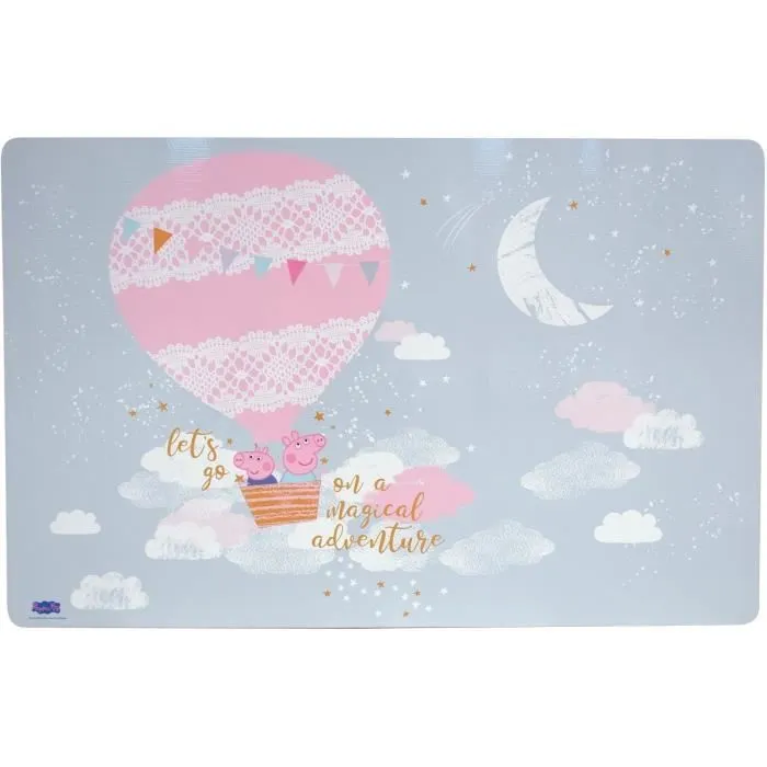 Fun house peppa pig dream table h.41,5 x l.60 x p. 40 cm avec une chaise h.49.5 x l.31 x p.31,5 cm pour enfant-2